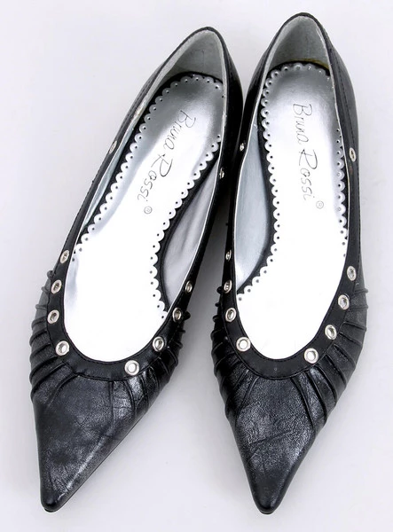 Balerinki z tasiemką wokół kostki 391029-2 Noir