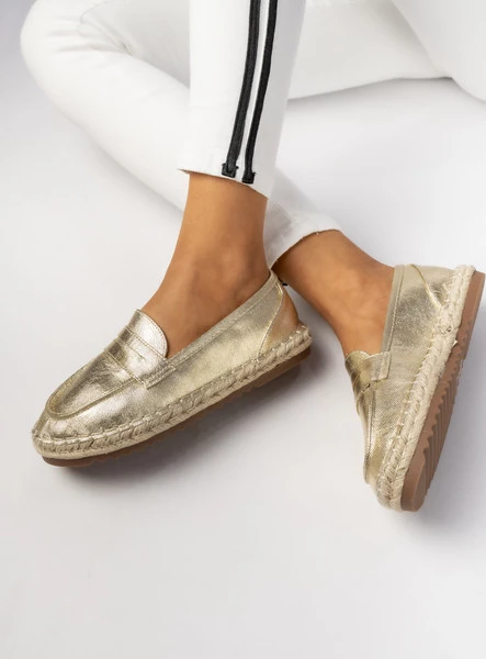 Damskie Mokasyny – Złote LUMI GOLD