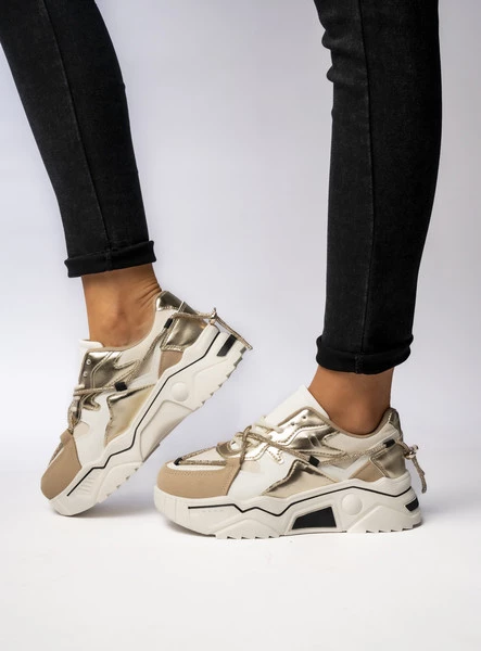 Damskie Sneakersy VEYRA BEIGE