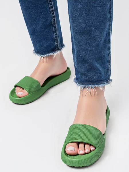 Damskie Klapki GREEN