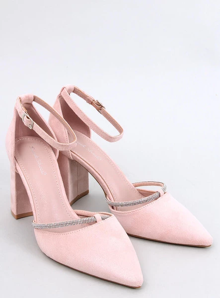 Czółenka na obcasie z paskiem AYARI NUDE