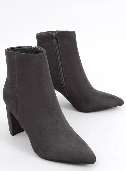 Botki na obcasie LINE GREY