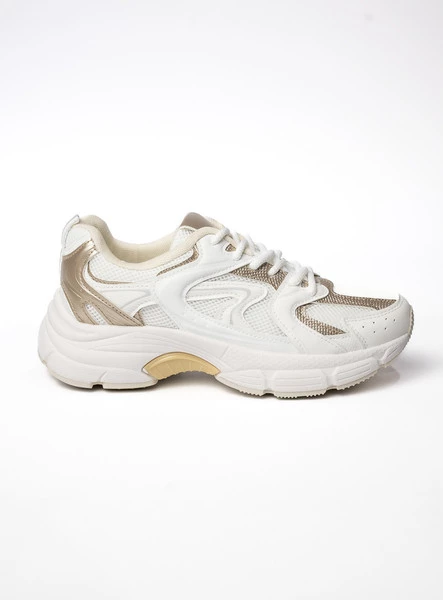 Damskie Sneakersy AURELIA WHITE/GOLD 