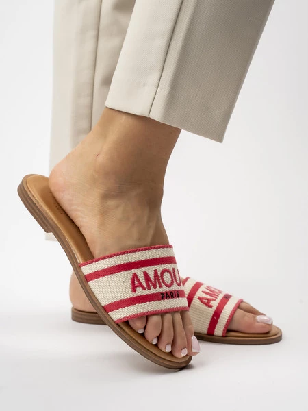 Damskie Klapki AMOUR FUSHIA