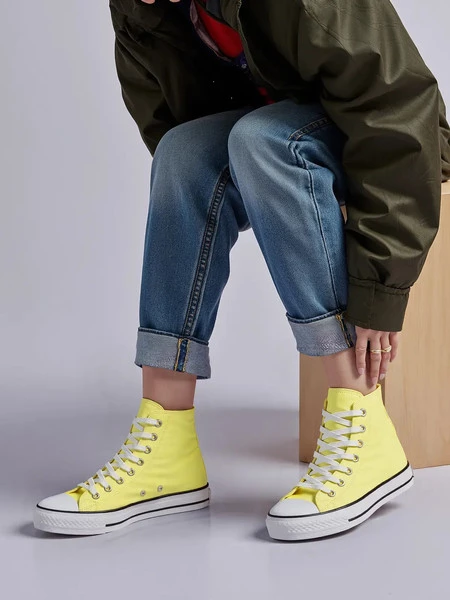 Damskie Trampki LUMINOUS YELLOW