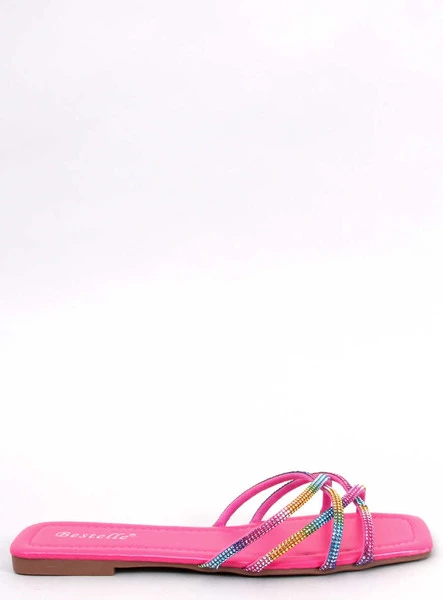 Klapki z cyrkoniami REXHA FUKSJA