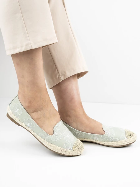 Modne espadryle damskie w kolorze Verde