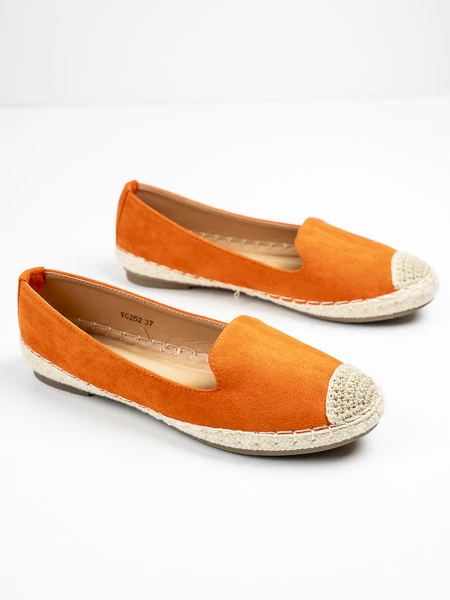 Modne espadryle damskie w kolorze Arancione