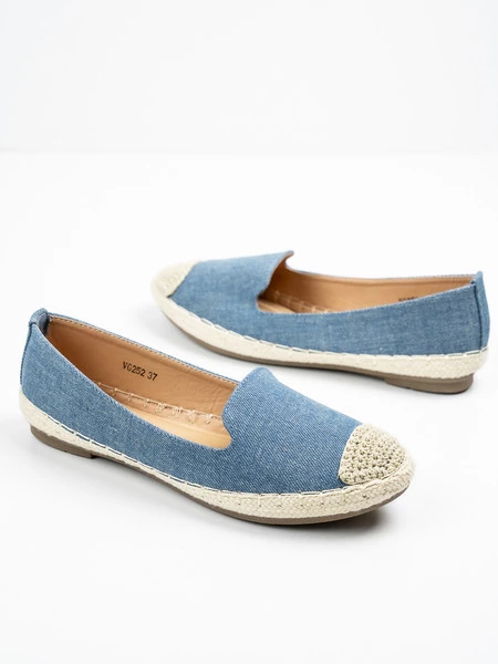 Modne espadryle damskie w kolorze Blue