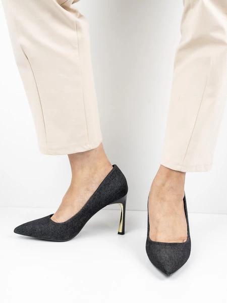 Modne czółenka - Eclanne Black