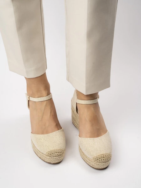 Damskie Espadryle BEIGE