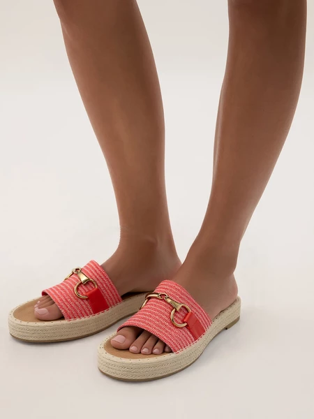 Nina Platform Sandals Red