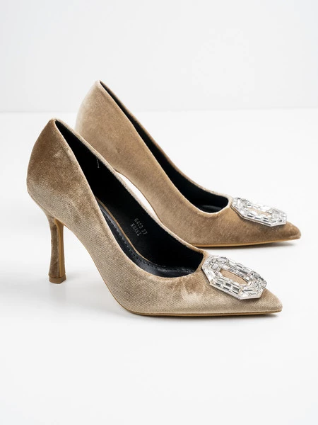 Czółenka Emily w kolorze Khaki