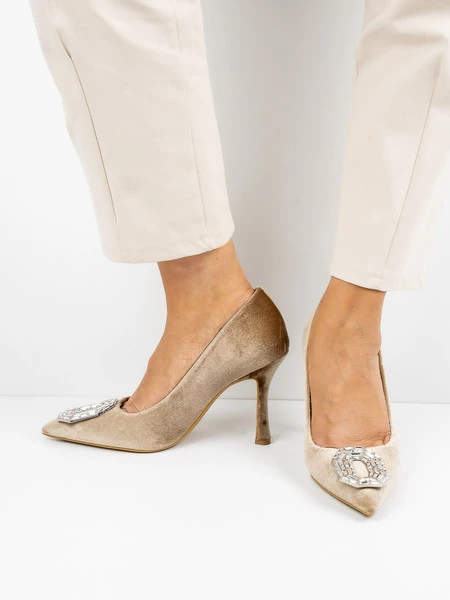 Czółenka Emily w kolorze Khaki