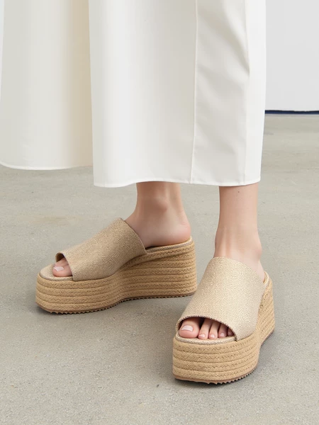 Damskie Klapki ELLE GOLD