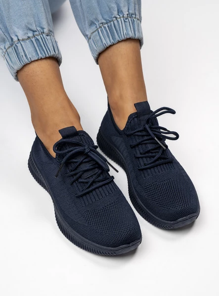 Damskie Sneakersy LINA NAVY – Sportowy Minimalizm i Codzienna Lekkość