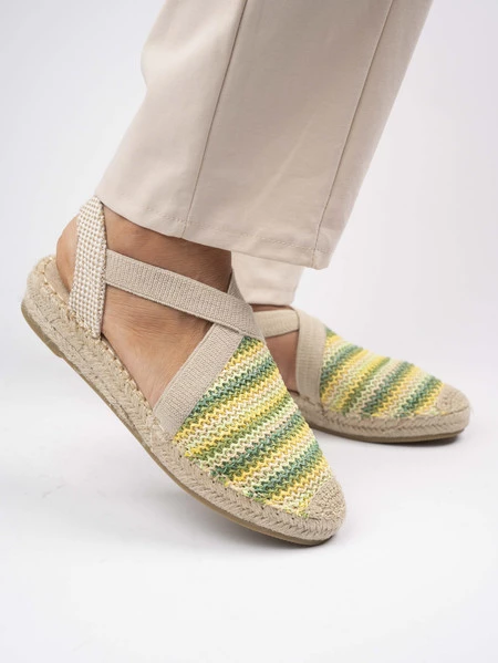 Baleriny damskie eleganckie w kolorze Green