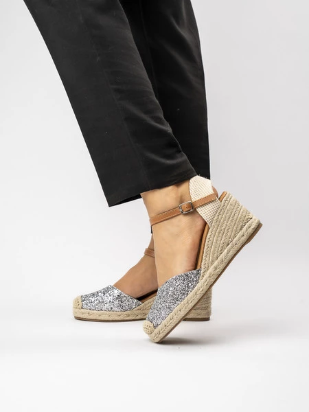 Espadryle Gwiezdne Silver