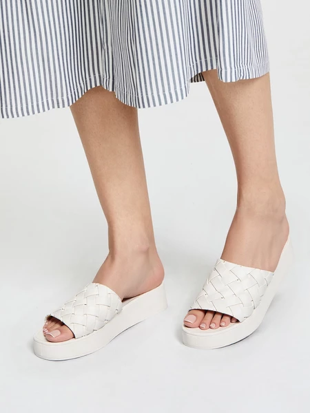 Damskie Klapki NILA WHITE