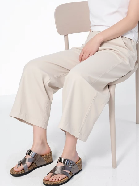 Damskie Klapki Arista PEWTER