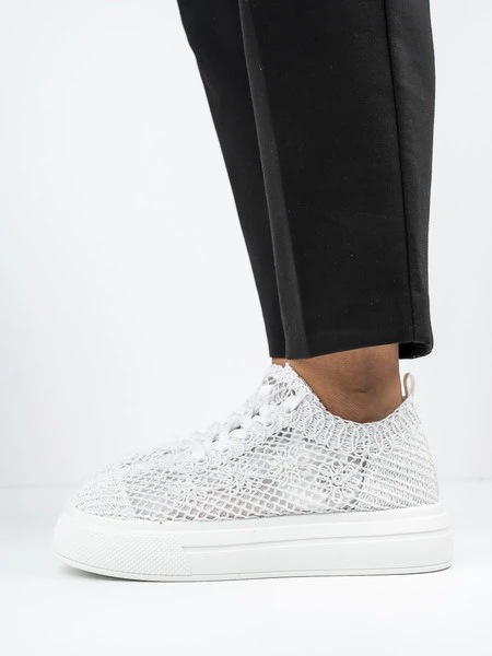Sneakers ażurowe damskie White