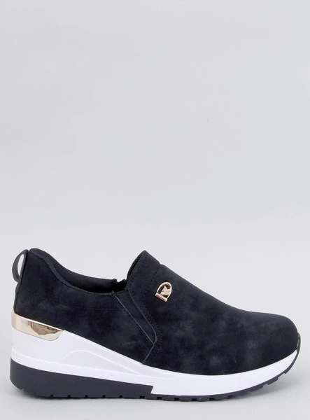 Półbuty na koturnie HENSE BLACK