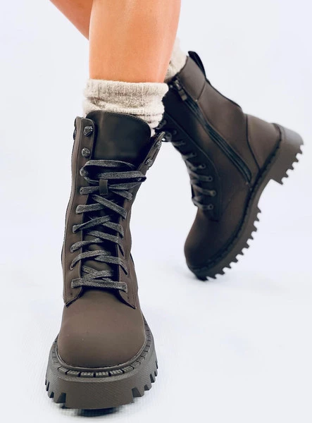 Workery sznurowane TAMAS KHAKI