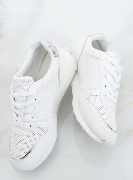 Buty sportowe sneakersy damskie BARKSS WHITE