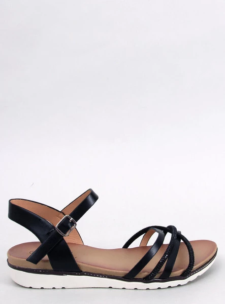 Sandałki z cyrkoniami MARTY BLACK