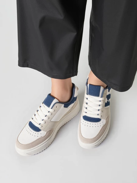 Damskie Sneakersy NORVIN – White/Blue