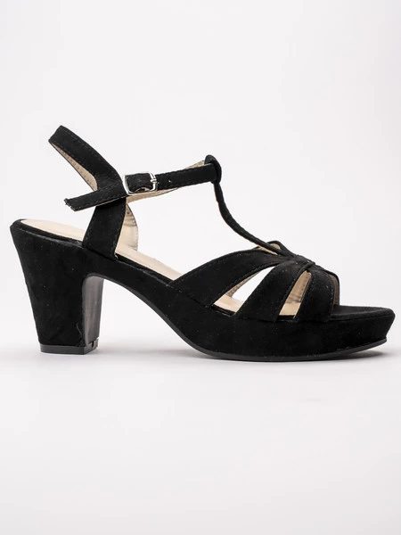 Sandały Eleganza De Luca Czarne