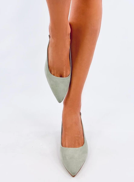 Czółenka z odkrytą piętą SOHEIL GREEN