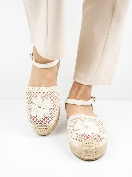 Espadryle Gama w kolorze Beige