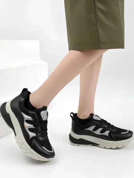 Damskie Sneakersy NEO SPORT BLACK/NOIR