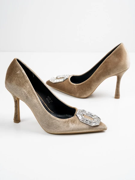 Czółenka Emily w kolorze Khaki