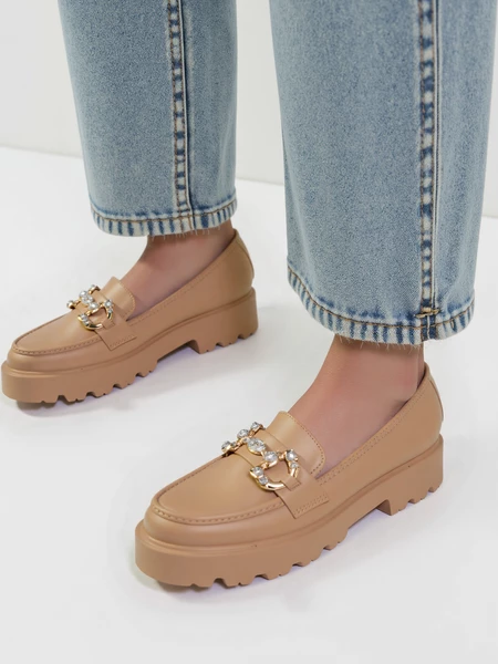 Damskie Mokasyny ELEGANZE KHAKI