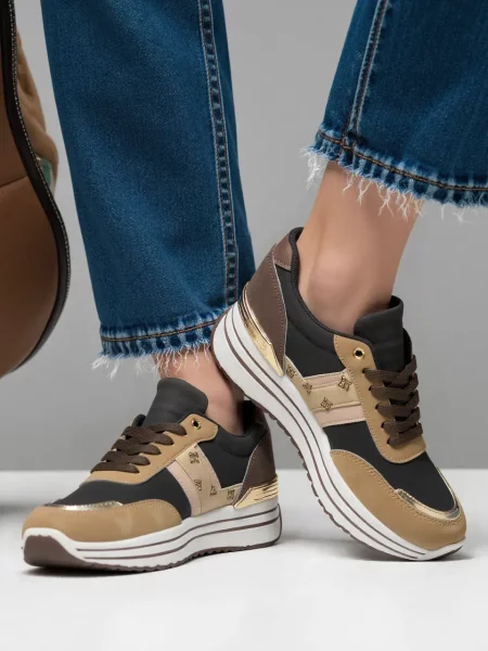 Damskie Sneakersy VELOXA BROWN