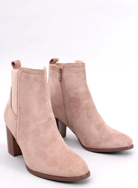Botki klasyczne na obcasie ROSEY KHAKI