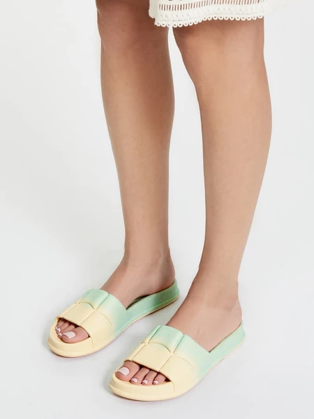 Damskie Klapki ESTRELLA MINT-CREAM