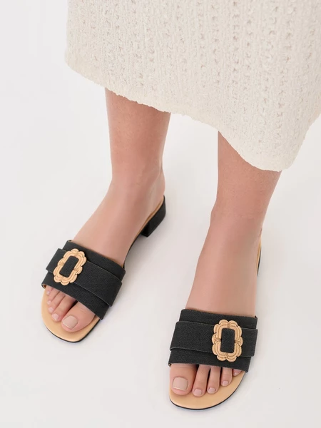 Klapki Eleganto Czarne