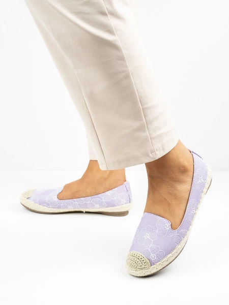 Modne espadryle damskie w kolorze Viola