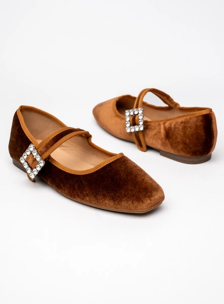 Damskie Baleriny FINDLAY – CAMEL