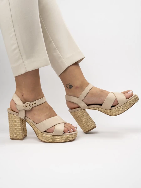 Klapki Elegancja Letnia Beżowy