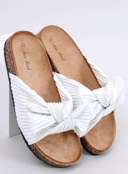 Klapki korkowe MOSS WHITE