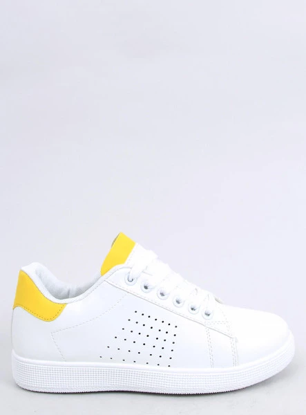 Trampki damskie biało-żółte LV101P YELLOW