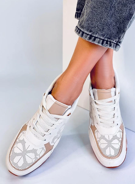 Sneakersy na koturnie GREER BEIGE