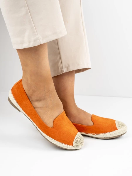 Modne espadryle damskie w kolorze Arancione