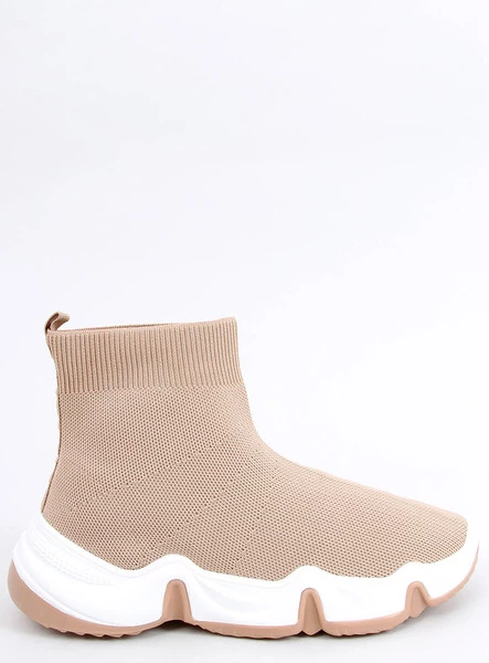 Skarpetkowe buty sportowe za kostkę NOVA KHAKI