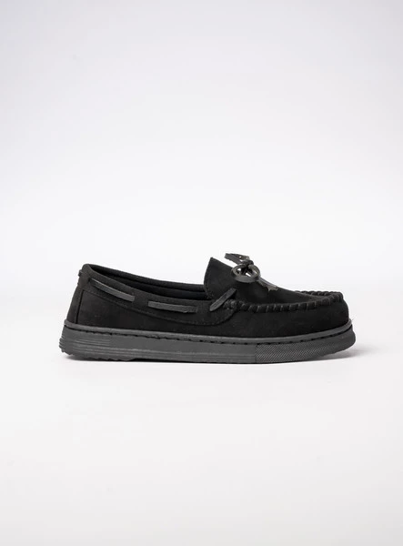 Damskie Mokasyny – Czarny, Zamszowe Lucia BLACK