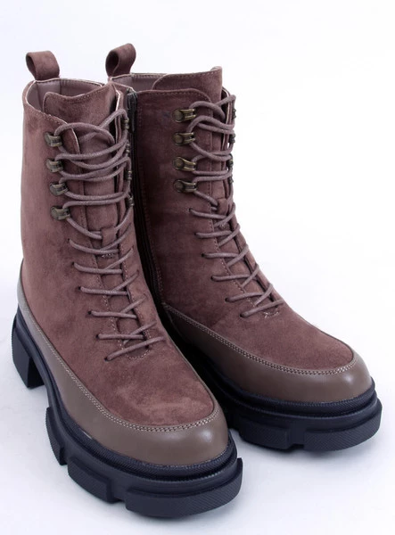 Botki sznurowane KINNEY KHAKI